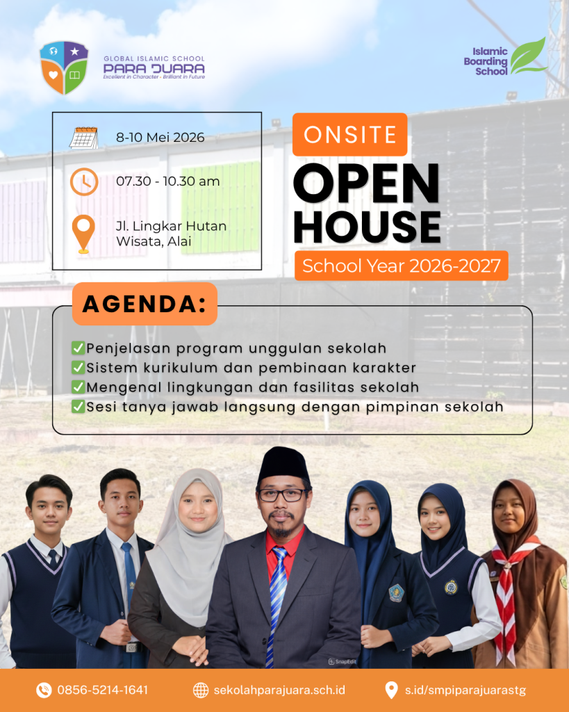 SMP Islam Para Juara Sintang Gelar Open House Tahun Ajaran 2026–2027